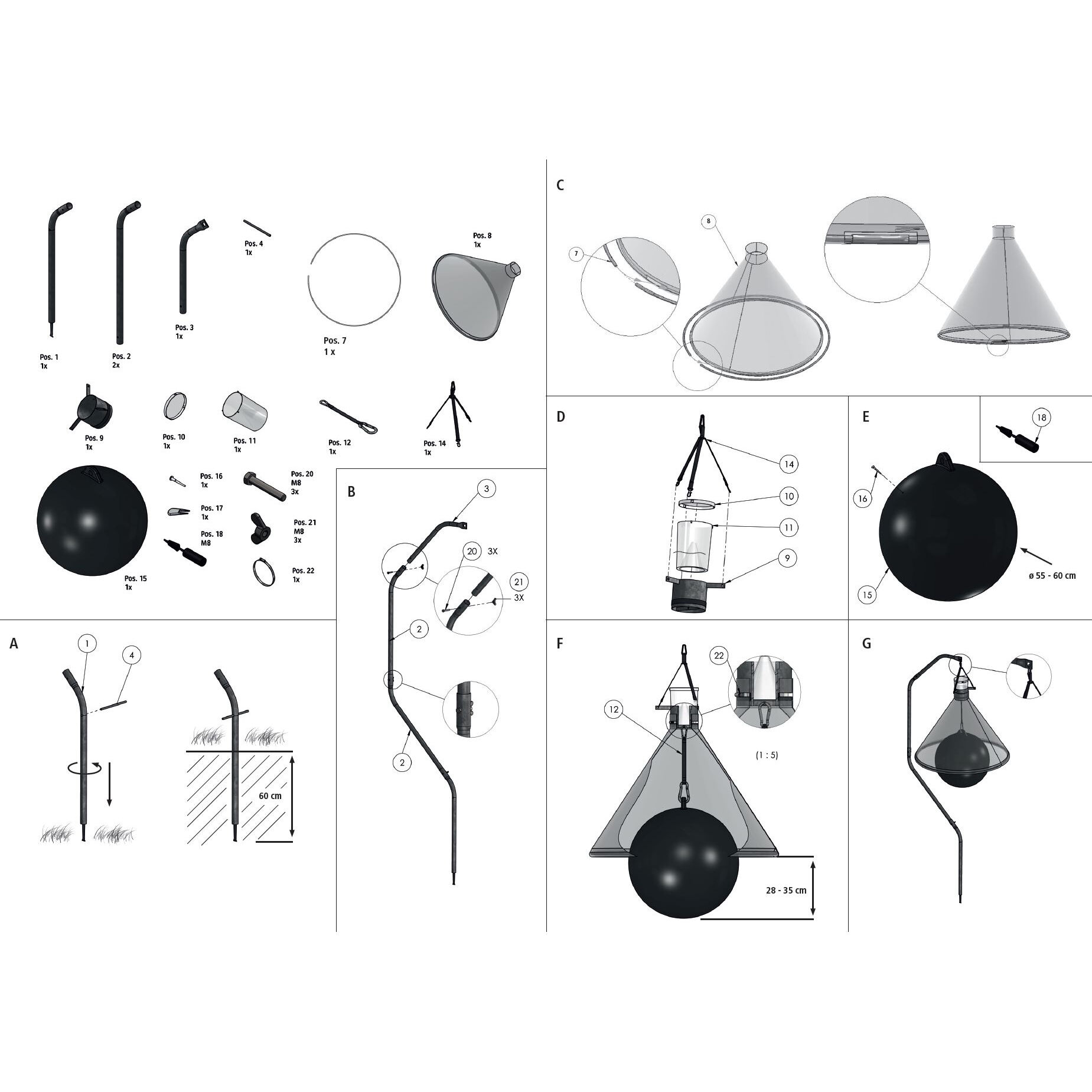 Rohrschelle 140 160 mm für Bremsenfalle TAON X Pos 22 für 2 10