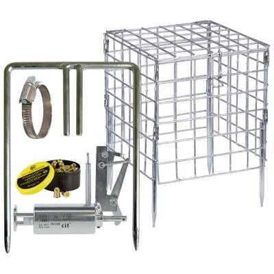 Bild 1 cit Wühlmaus-Selbstschussgerät VoleShot (PTB 1066) komplett mit 50 Patronen, Halterung und Schutzkorb