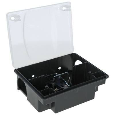 Bild 1 Rattenfalle in Köderstation integriert