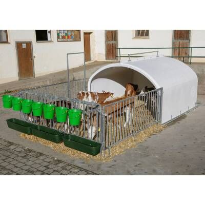 Bild 1 Kälberhütte Gruppeniglu CalfHouse Premium XXL