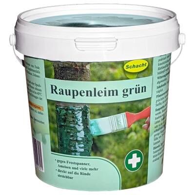Bild 1 Schacht Raupenleim grün 1 kg-Eimer