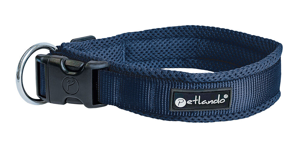 Mesh Hundehalsband Navy weich & atmungsaktiv | Quebag