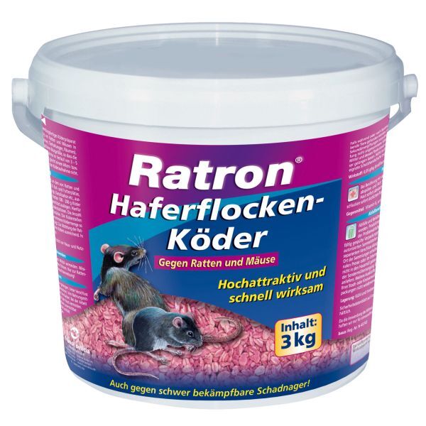 Ratron Haferflocken-Köder 3 kg-Eimer