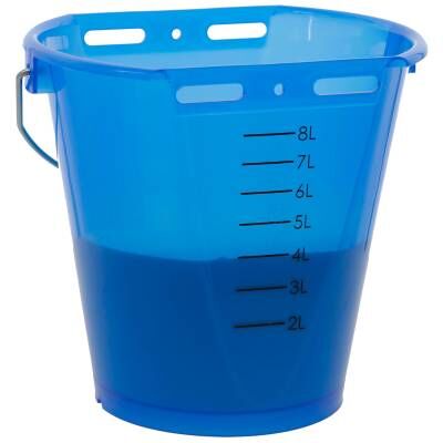 Bild 1 Kälbertränkeeimer blau transparent blau