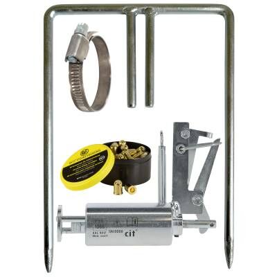 Bild 1 cit Wühlmaus-Selbstschussgerät VoleShot (PTB 1066) komplett mit 50 Patronen und Halterung