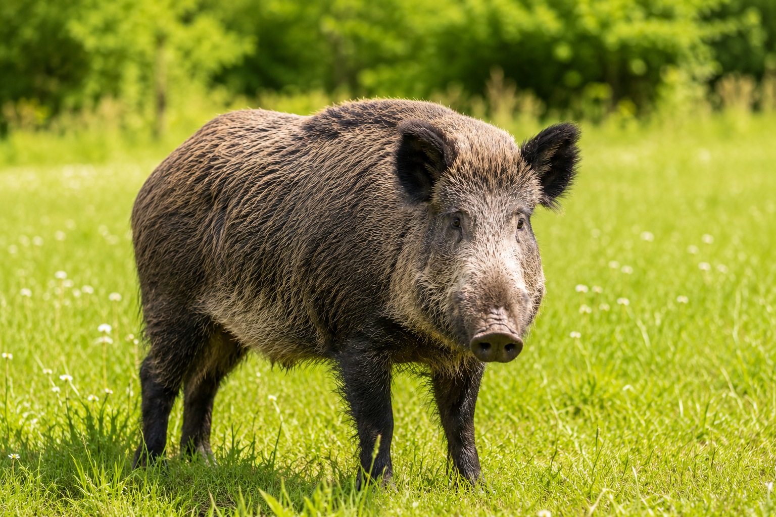 Weidezaun zur Wildschweinabwehr