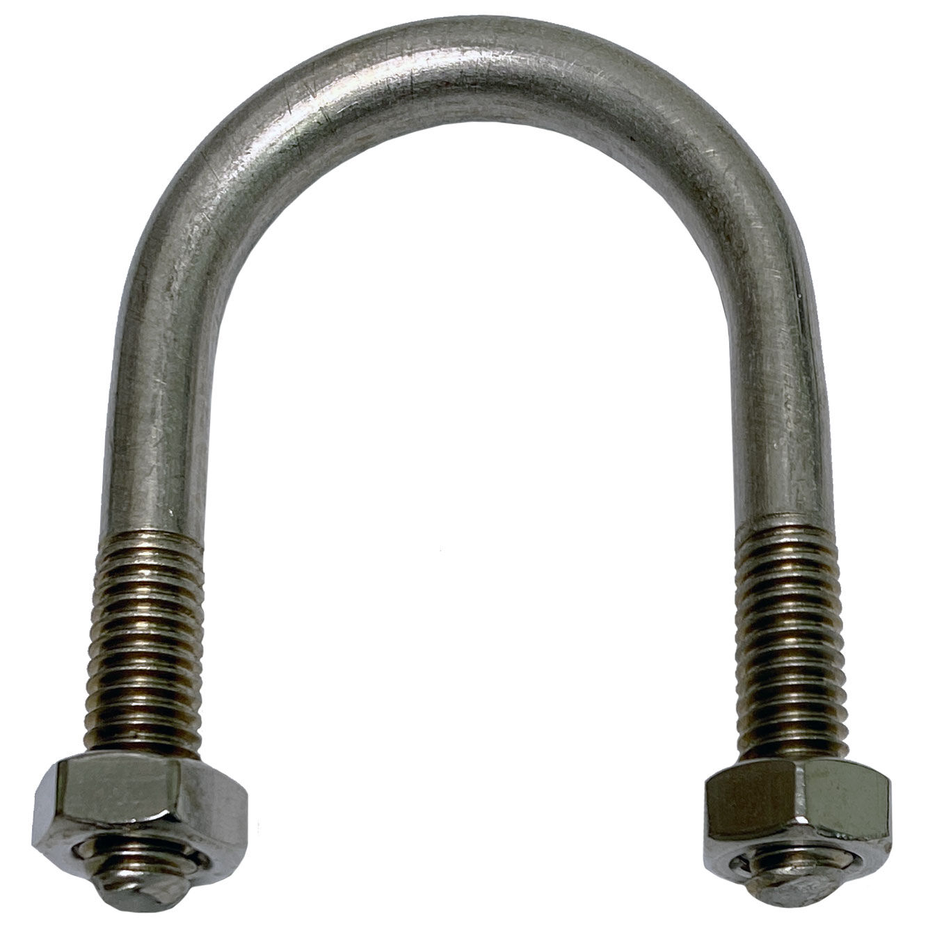 4 Stück U-Bügel M8 80x150 Mm Edelstahl - Für Rohre Und Zurrarbeiten