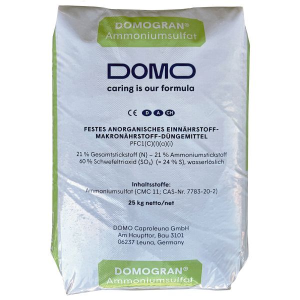Bild 1 DOMOGRAN® 45 Ammoniumsulfat (Schwefelsaures Ammoniak/SSA) 25 kg-Sack