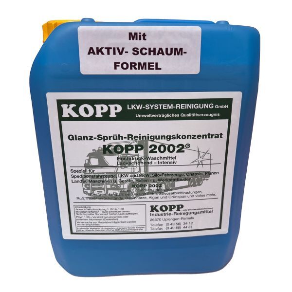 KOPP 2002 - Glanz-Sprüh-Reinigungskonzentrat mit Aktiv-Schaum-Formel 5 oder 10 l-Kanister