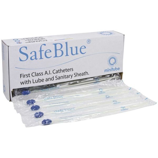 Schaumstoffkatheder minitube SafeBlue Foamtip®