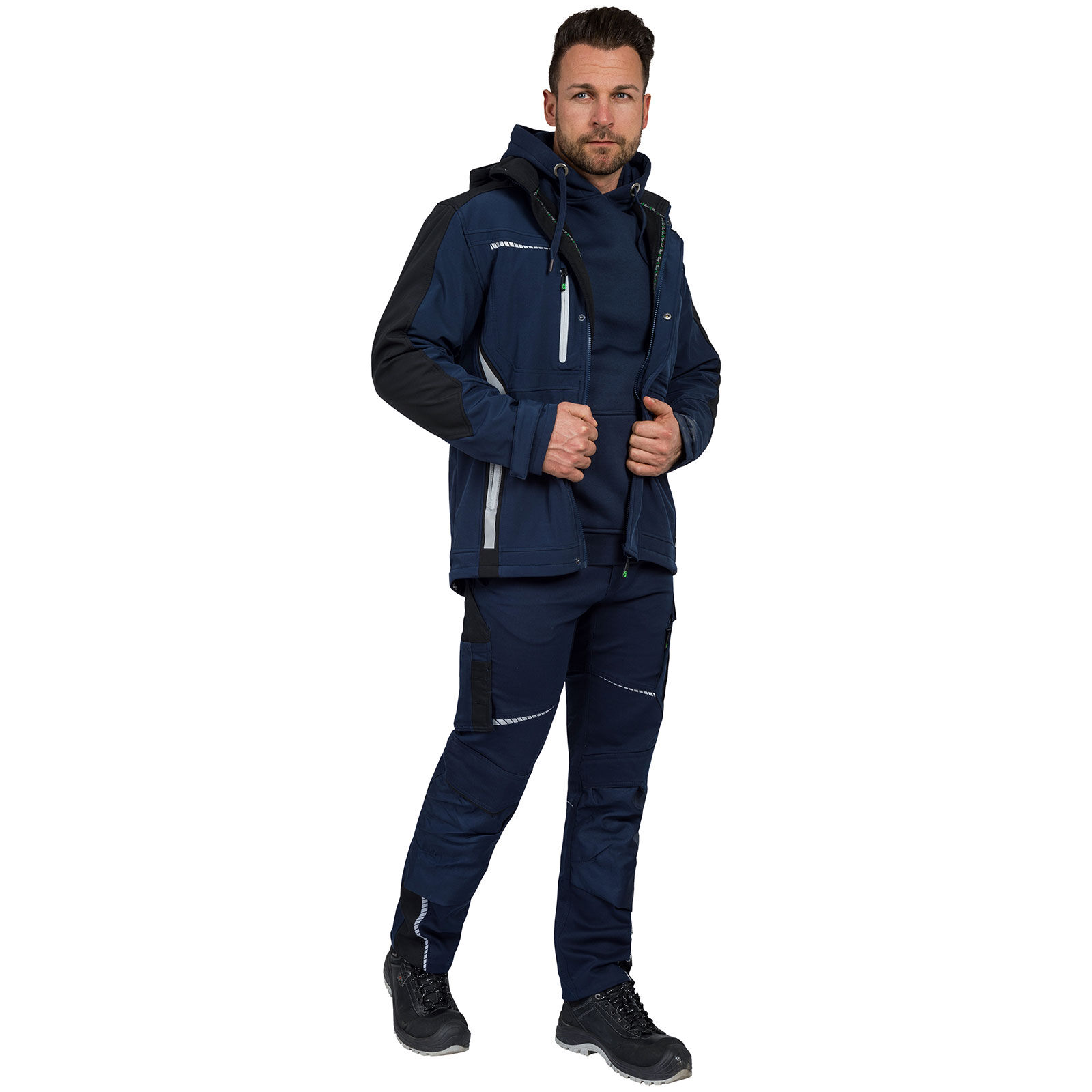 Leibwächter Flex Line Softshelljacke marine-schwarz Jacken - Main Image